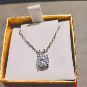 CZ by Kenneth Jay Lane Silver Necklace